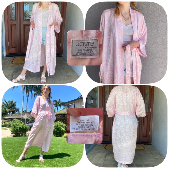 🚫SOLD🚫Pastel pink 80s floral robe - Picture 9 of 9